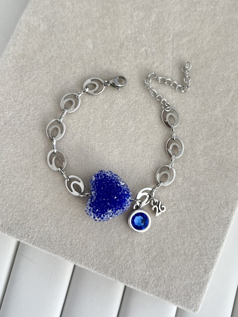 Blue Heart Bracelet