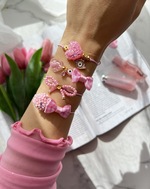 Pink Bow March Bracelets