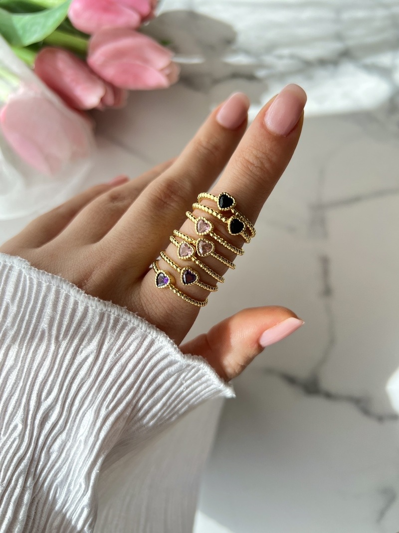 Tiny Heart Rings