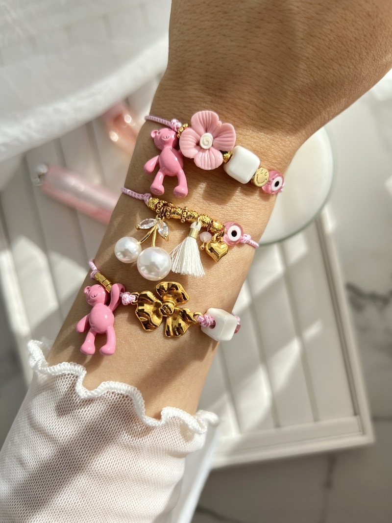 Pink Teddy March Bracelets