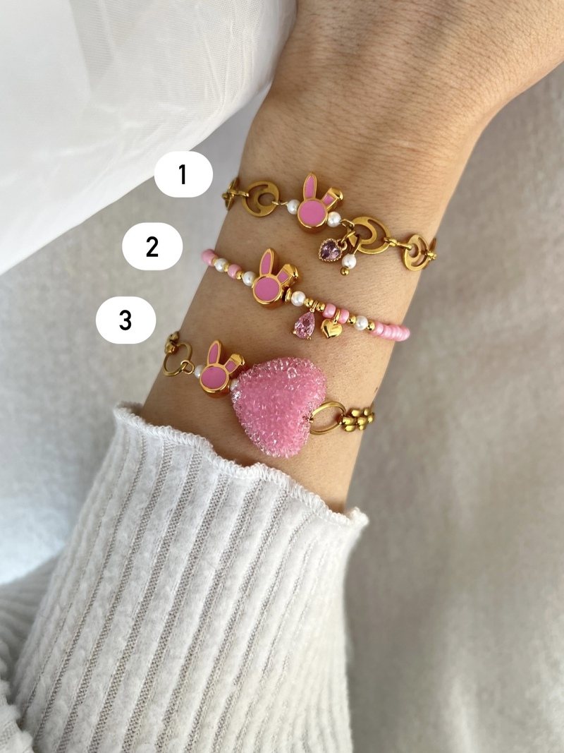 Pink Easter Bracelets