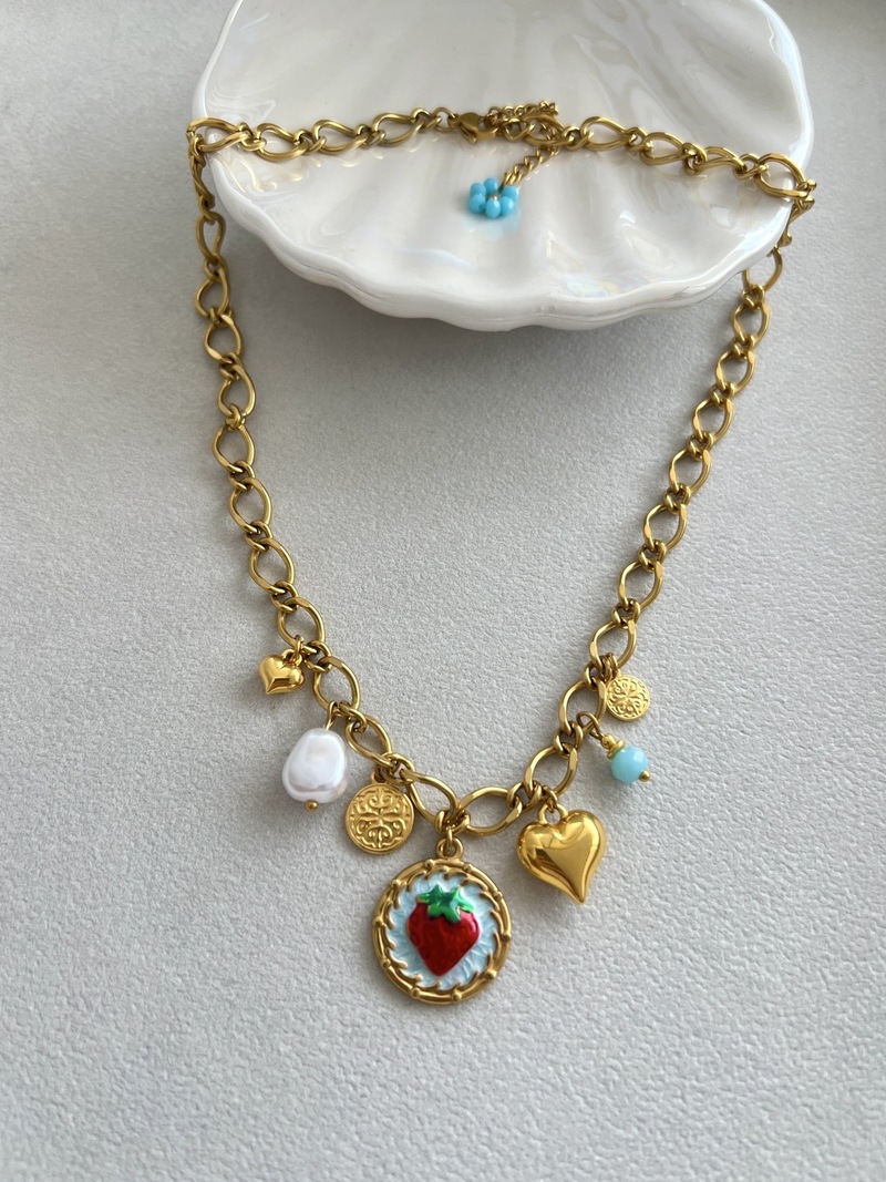 Strawberry Charms Necklace
