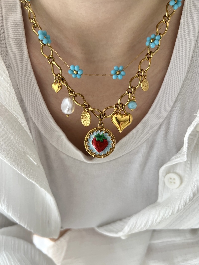 Strawberry Charms Necklace