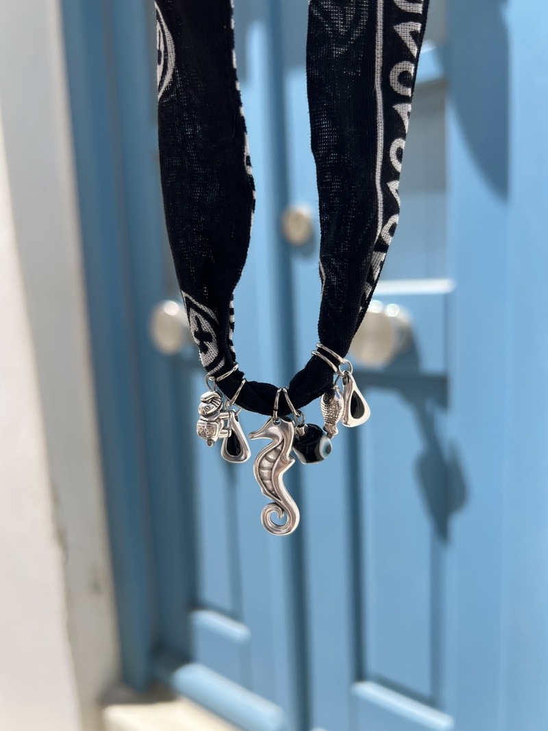 Silver Bandana Necklace