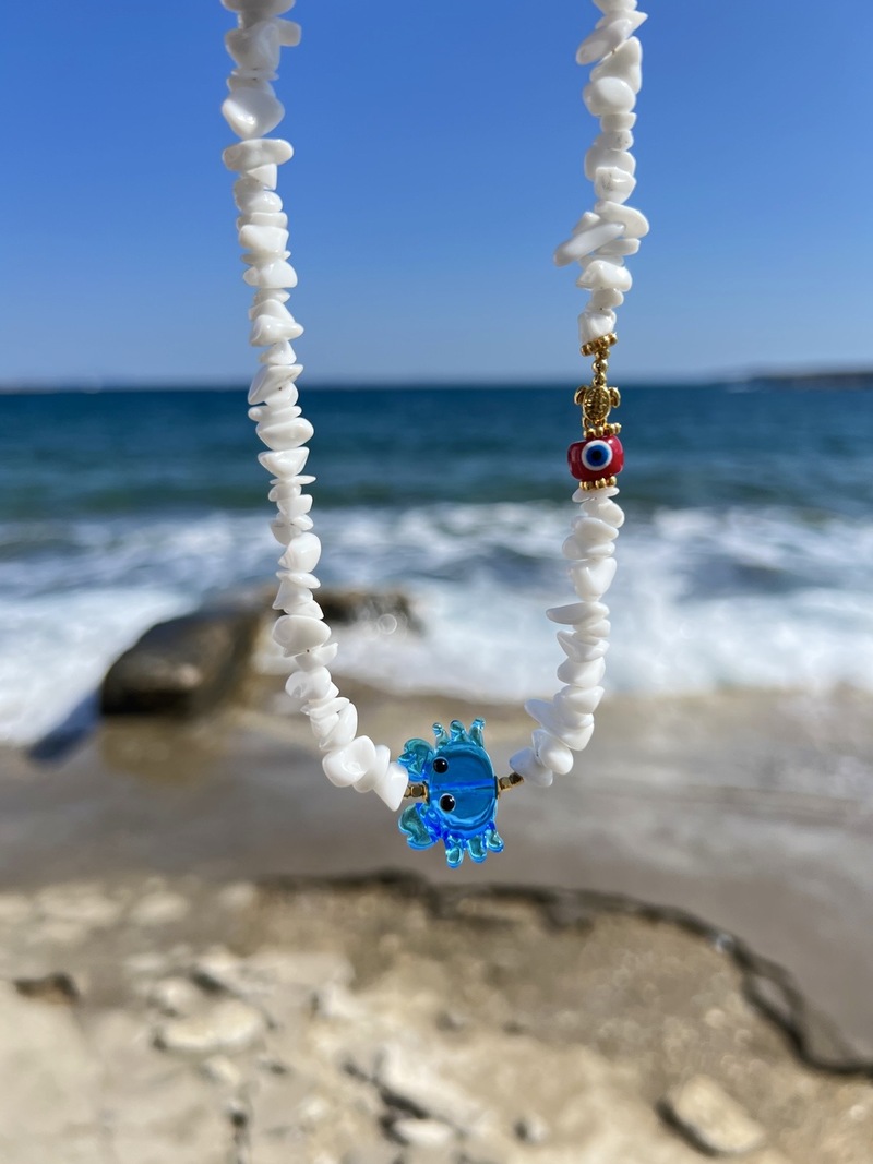 Bleu Crabby Necklace