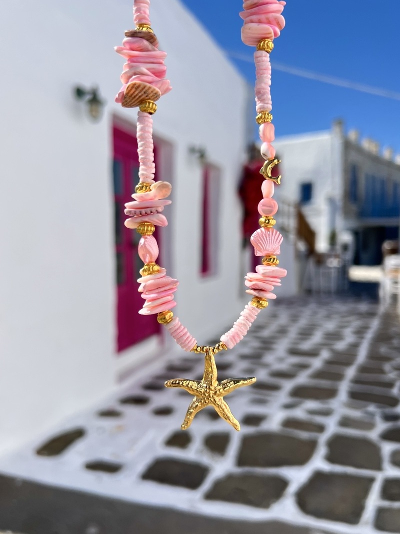 Pink Starfish Necklace