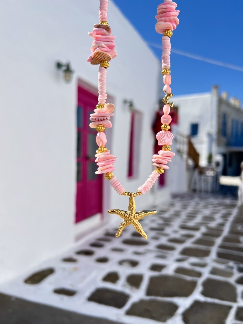 Pink Starfish Necklace