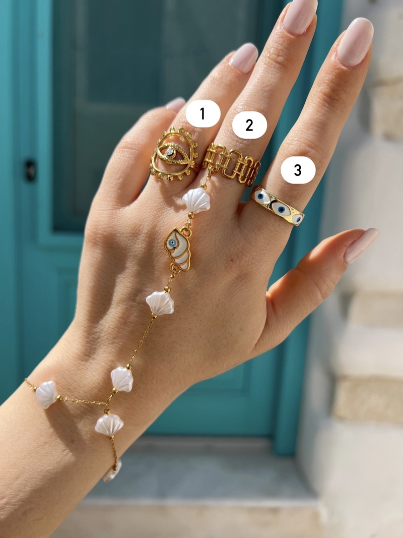 Wave Whisper Rings