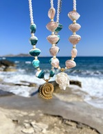 Turquoise Shelly Necklace - Image 2