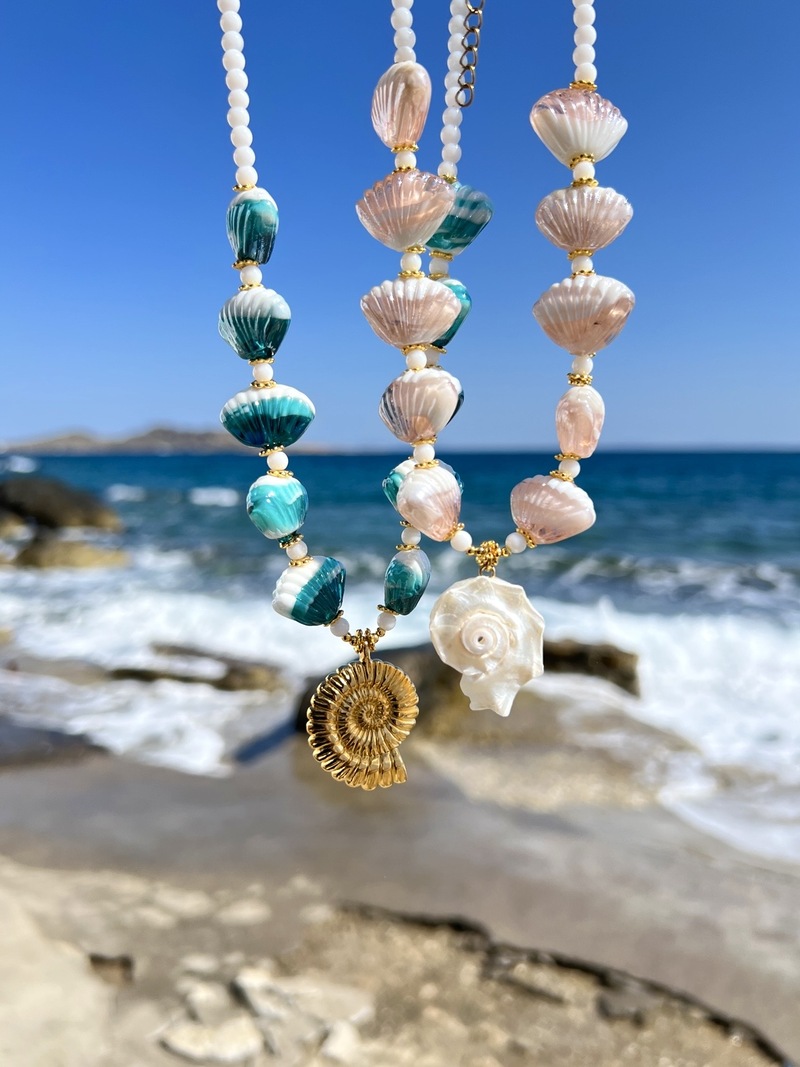 Turquoise Shelly Necklace