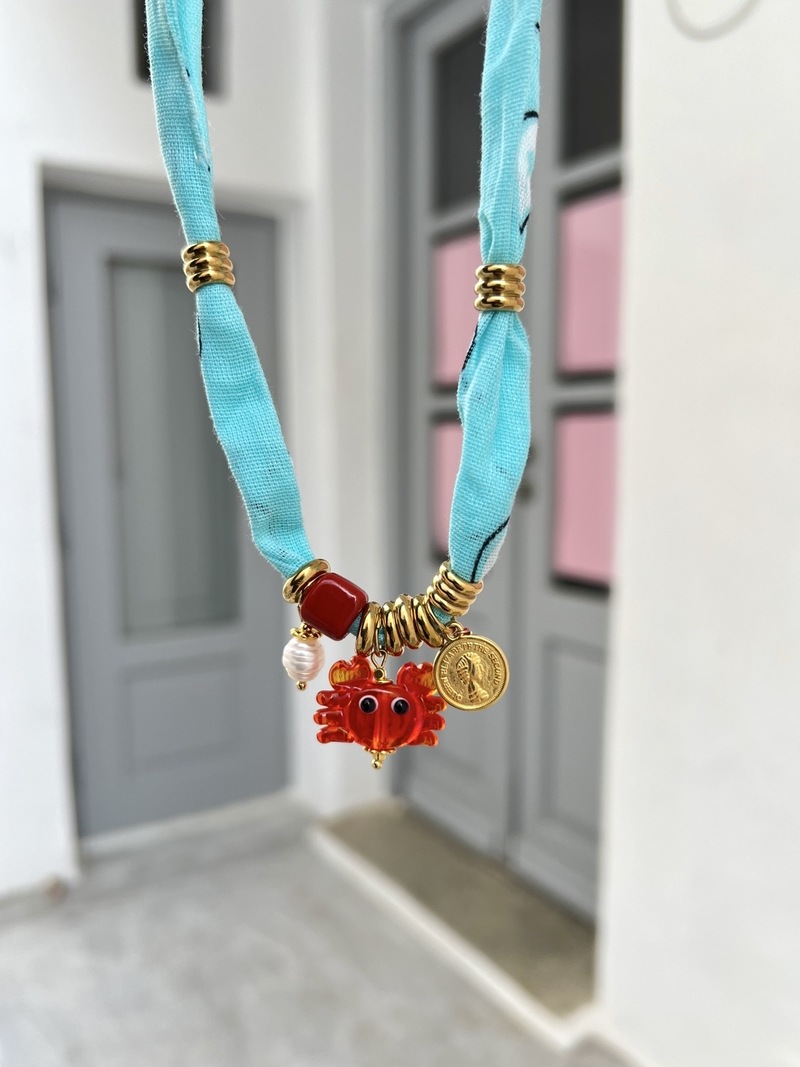 Bandana Crabby Necklace
