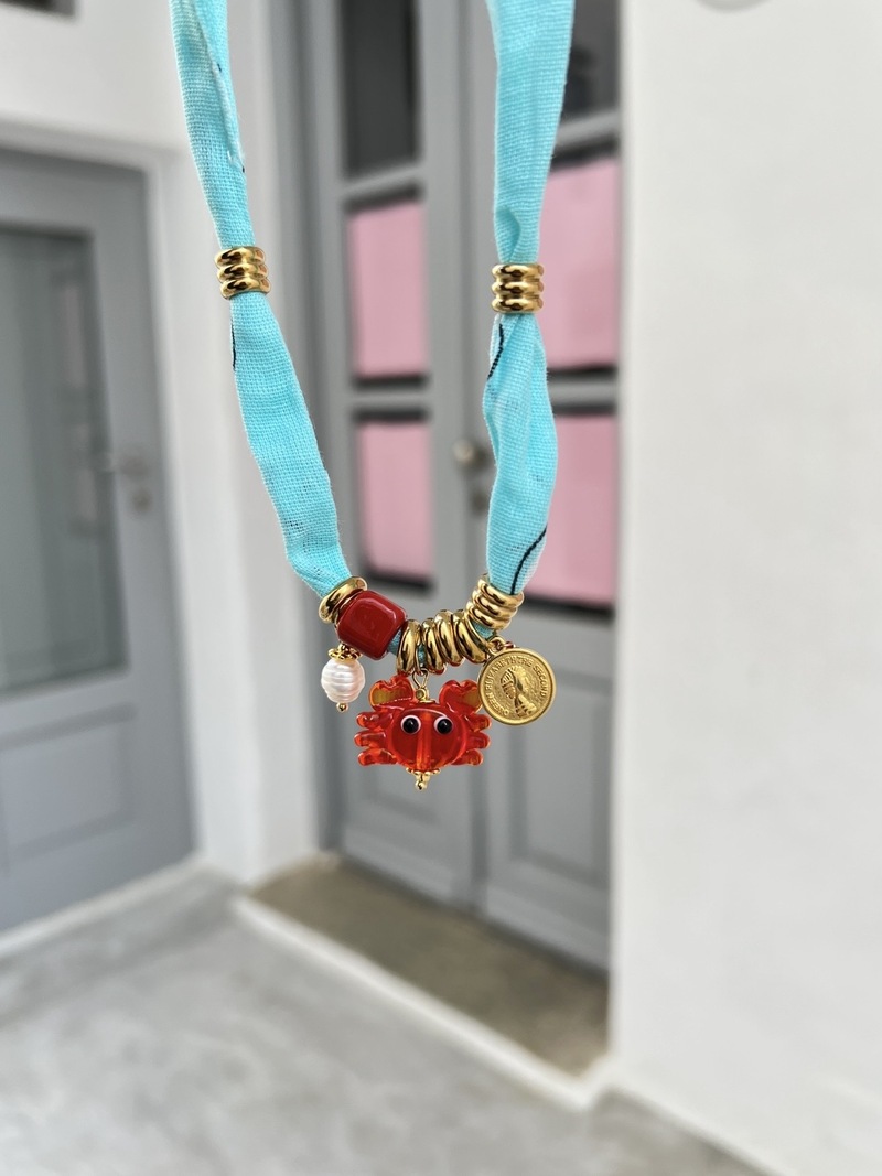 Bandana Crabby Necklace