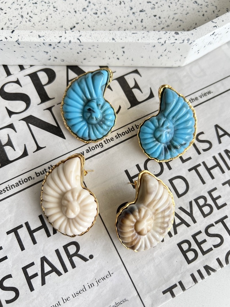 Bold Nautilus Earrings