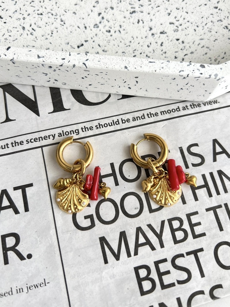 Coral Earrings