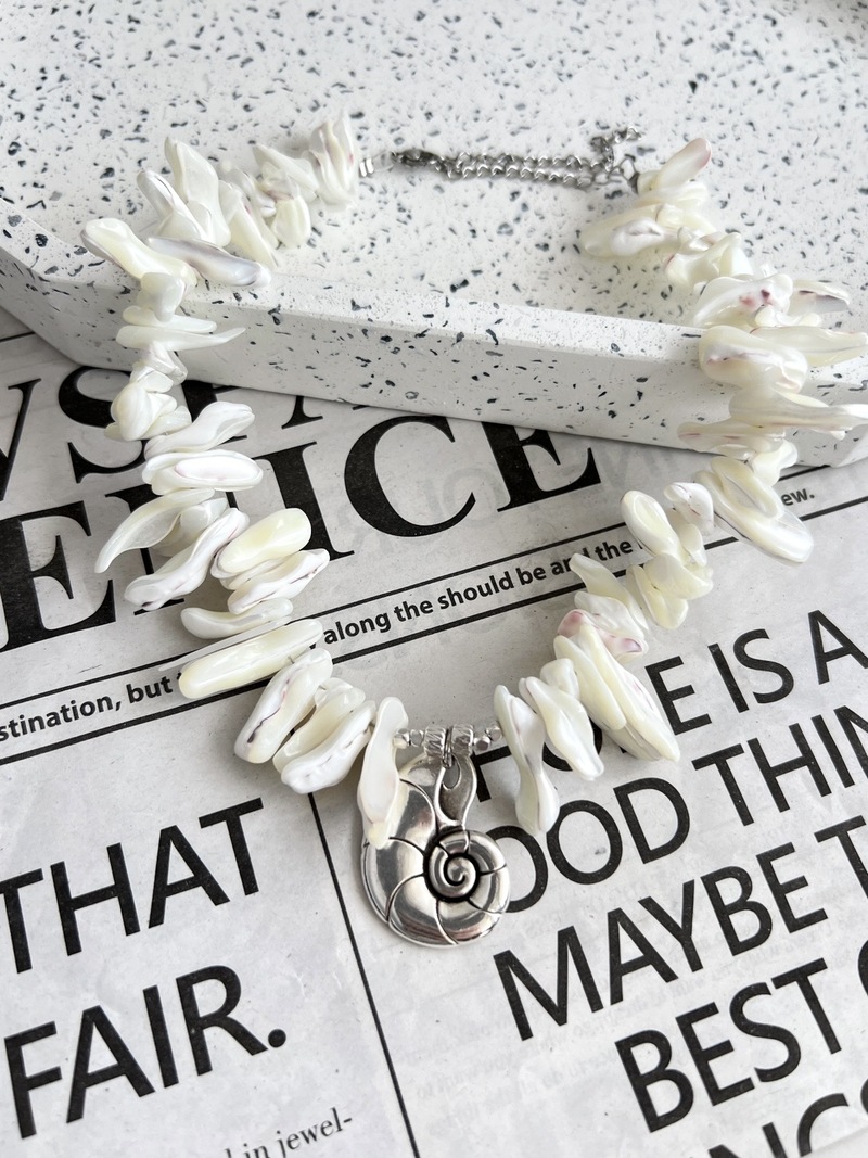 Silver Nautilus Necklace