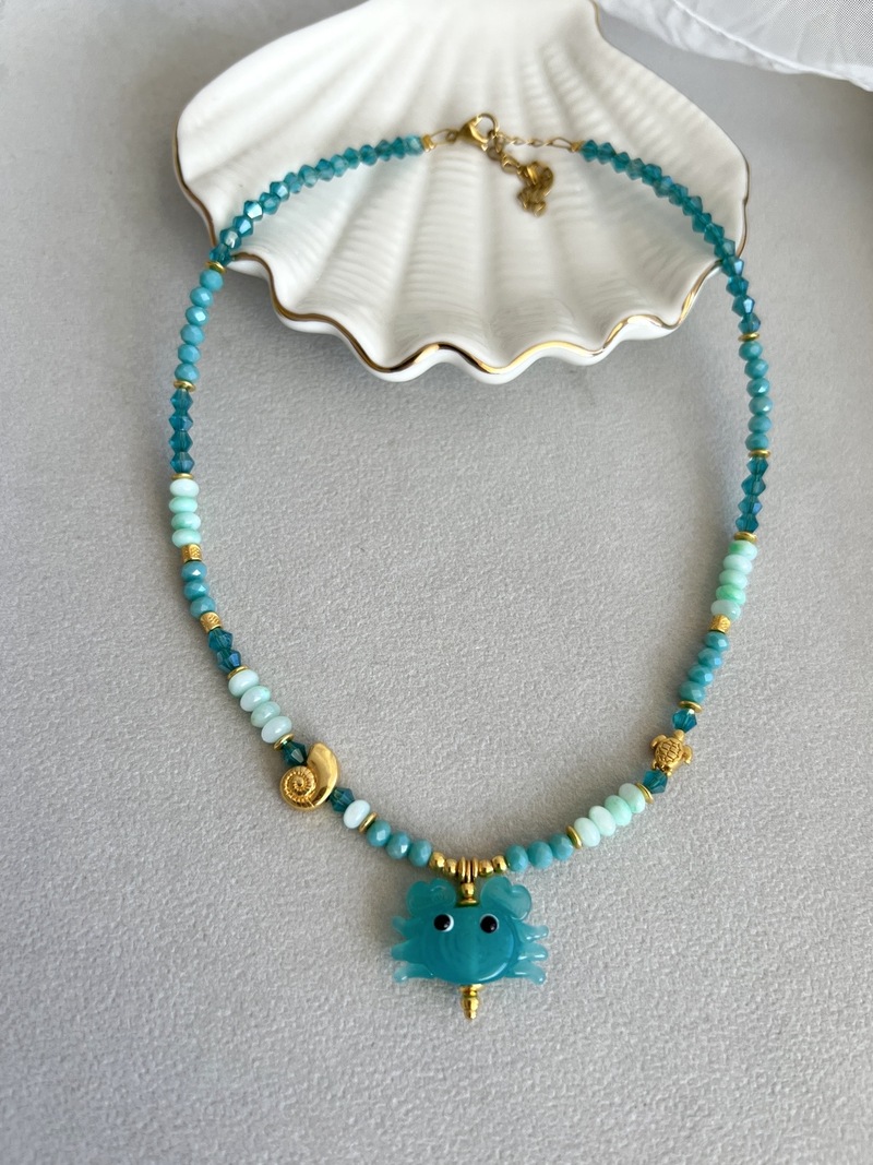 Turquoise Crab Necklace