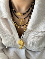 Noir Turtle Necklace