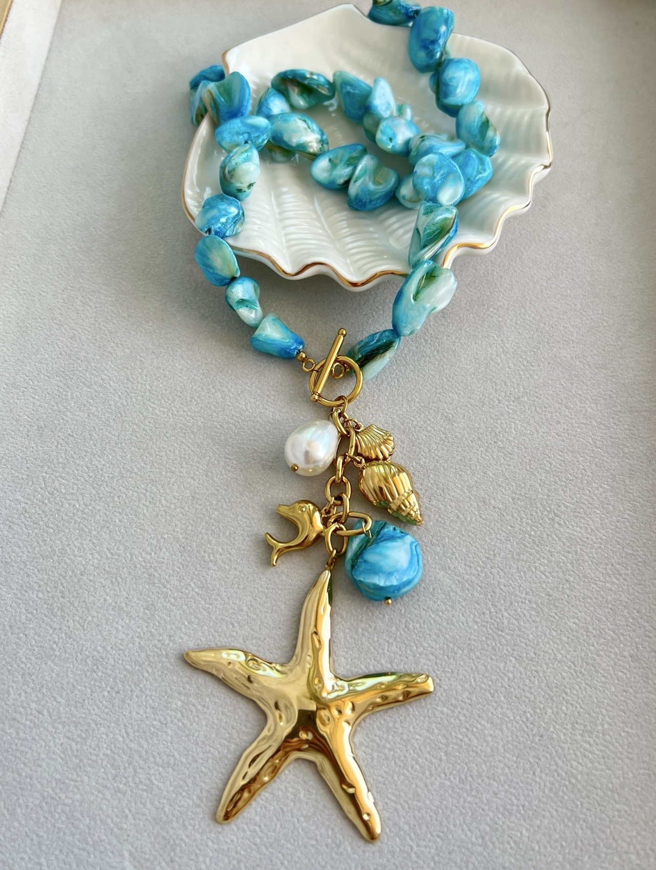 Screenshot Turquoise Starfish Necklace - Image 1