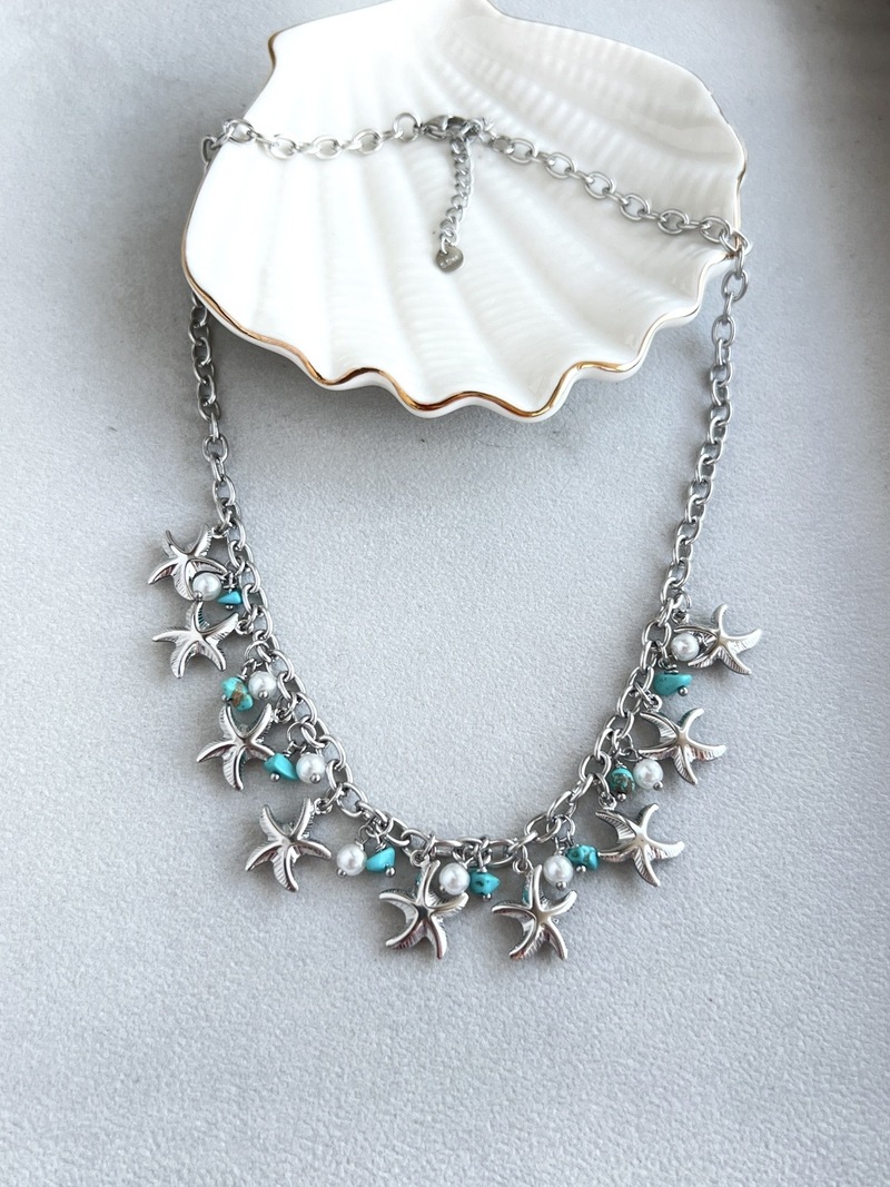 Silver Stars Necklace